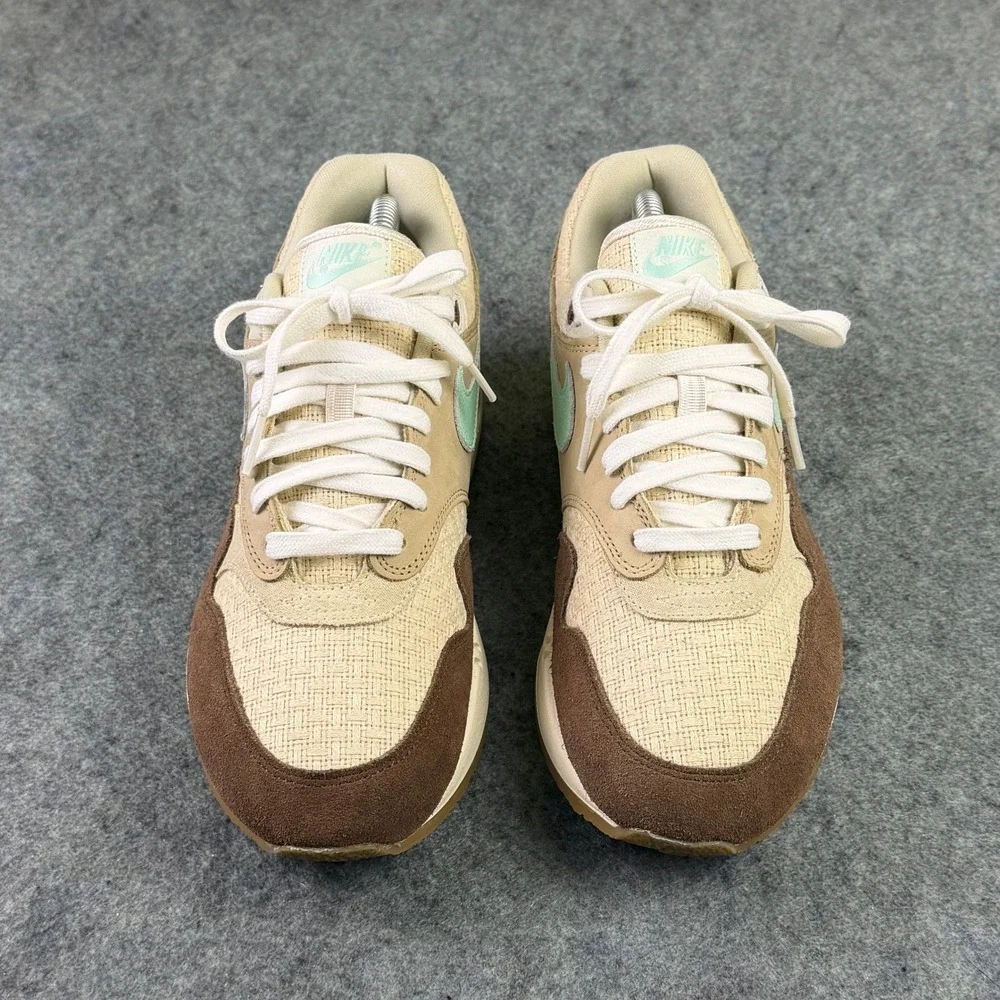 Nike Air Max 1 PRM Crepe Hemp Brown Tan Mint FD5088-200 Mens 9